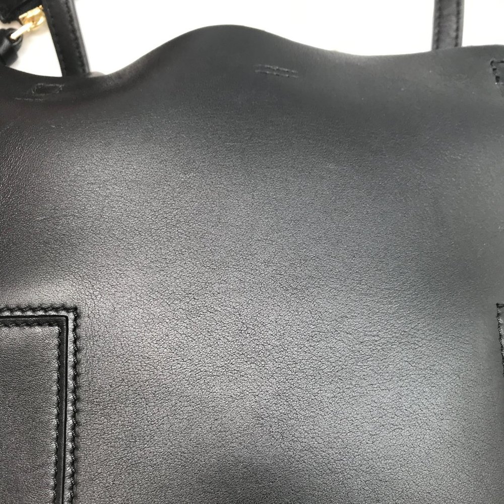 Tory Burch Block-T Tote Bag | Purse | Designer | Fashion Bag | Black - Picture 10 of 12